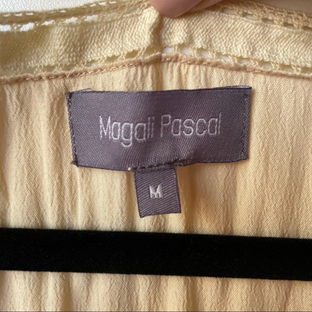 Magali Pascal V-Neck Mini Dress Cream - Picture 4 of 4